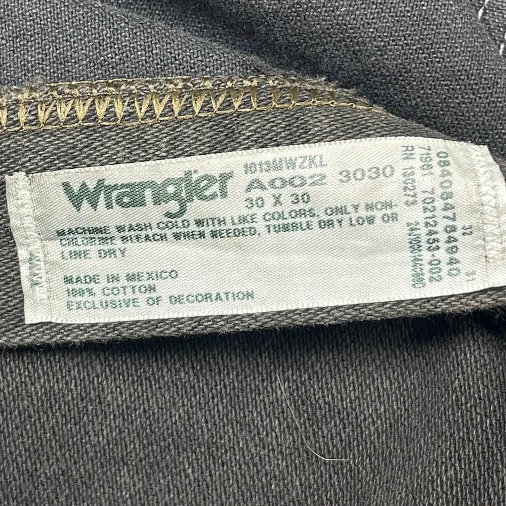 Wrangler Cowboy Cut Jeans Mens 30x30 Black 13MWZ Original Fit Straight Leg NWT
